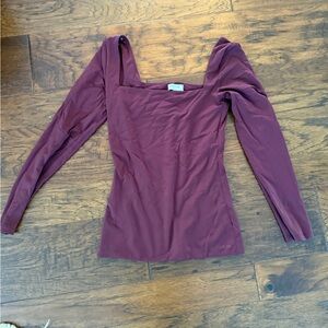 Aritzia Cobtour Mauve Long Sleeve Top